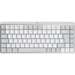 Teclado sem Fios Logitech MX Mini Mechanical for Mac Branco Branco/Cinzento Francês AZERTY