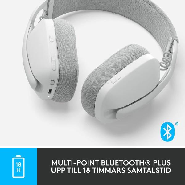 Auriculares com microfone Logitech Branco