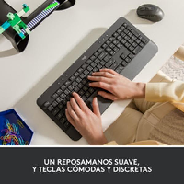 Teclado sem Fios Logitech 920-010917 Qwerty espanhol Preto Cinzento