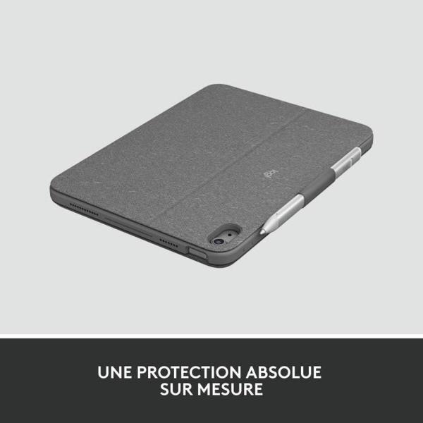 Teclado Bluetooth com Suporte para Táblete Logitech Combo Touch Cinzento Francês AZERTY