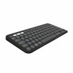 Teclado Bluetooth com Suporte para Táblete Logitech K380 Francês Cinzento Grafite Cinzento escuro AZERTY