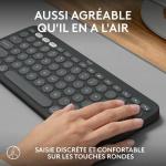 Teclado Bluetooth com Suporte para Táblete Logitech K380 Francês Cinzento Grafite Cinzento escuro AZERTY