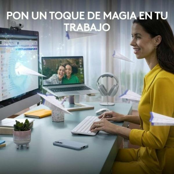 Teclado e Rato Logitech 920-012596 Branco Espanhol QWERTY