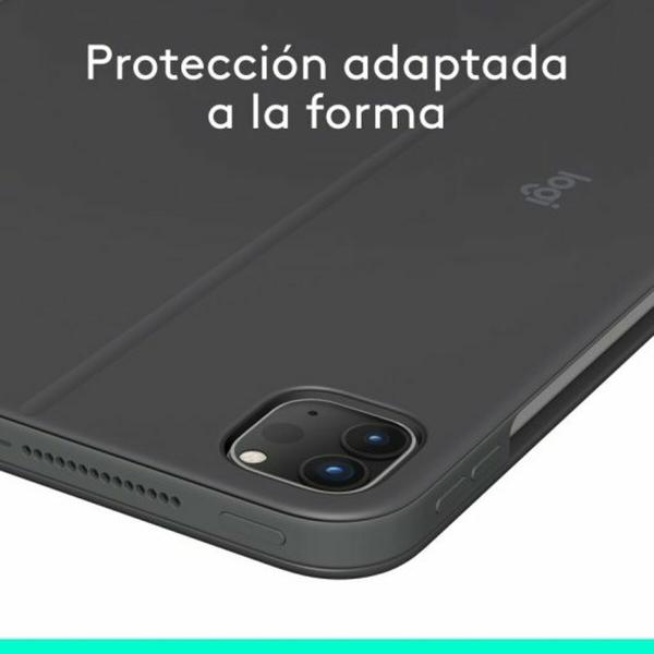 Capa para Tablet e Teclado Logitech 920-012772 Grafite QWERTY