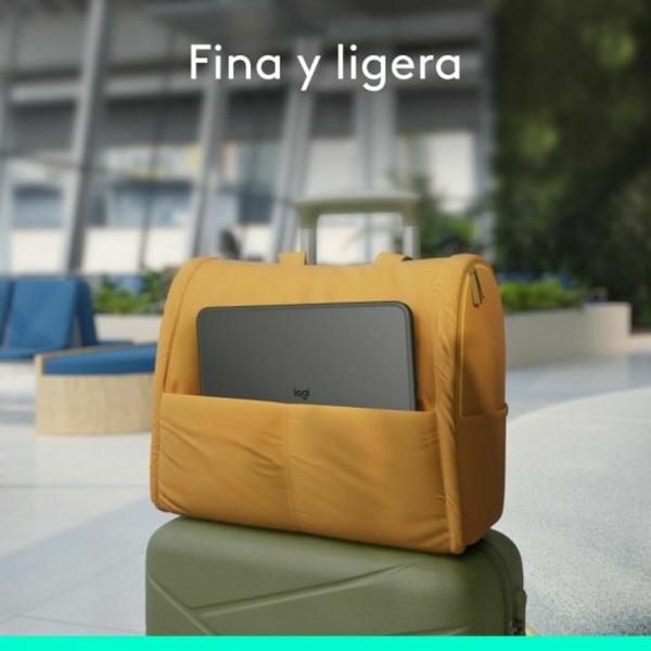 Capa para Tablet e Teclado Logitech 920-012772 Grafite QWERTY
