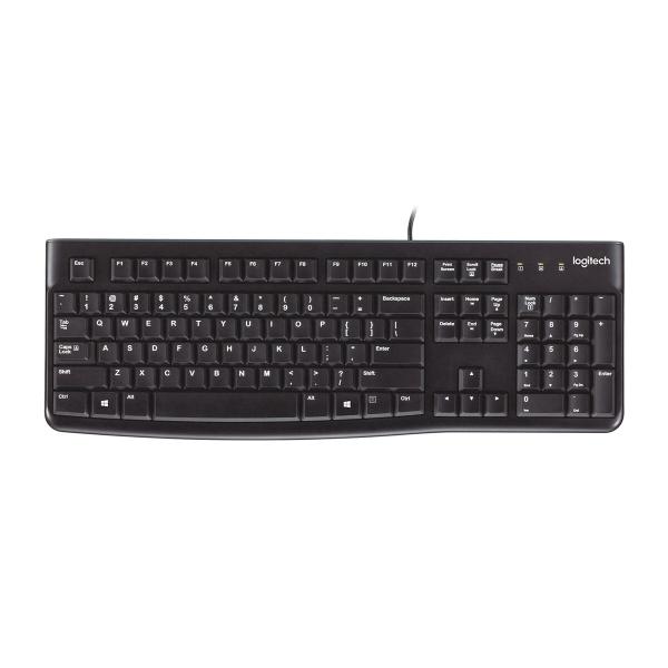Teclado Logitech K120 Preto Qwerty espanhol Qwerty UK