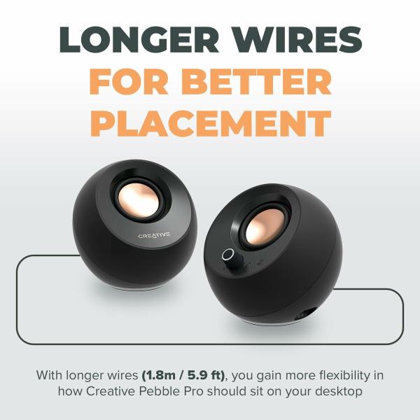 Altifalante PC Creative Technology Pebble Pro 2.0 Preto