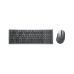 Teclado e Rato Dell 580-AIWM Preto Cinzento Titânio Monocromática QWERTY Qwerty US