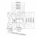 Suporte de Mesa para Ecrã Neomounts NM-TC100BLACK Preto