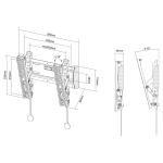 Suporte TV Neomounts NM-W125BLACK 10" 40" 20 kg