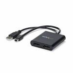 Splitter DisplayPort Startech MSTMDP122DP Preto 4K Ultra HD