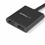 Splitter DisplayPort Startech MSTMDP122DP Preto 4K Ultra HD