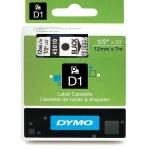 Cinta laminada para máquinas rotuladoras Dymo D1 45010 12 mm LabelManager™ Transparente Preto (5 Unidades)