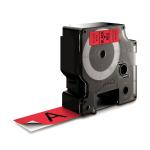 Cinta laminada para máquinas rotuladoras Dymo D1 53717 24 mm LabelManager™ Vermelho Preto (5 Unidades)