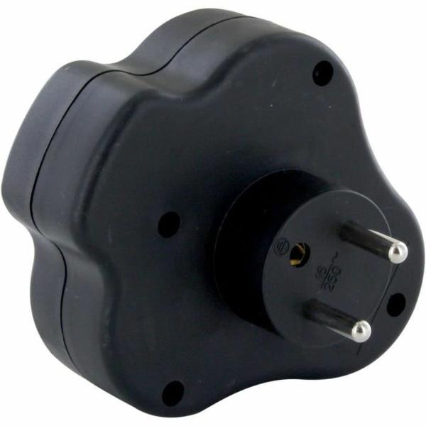 Extensão com 3 tomadas com interruptor Chacon Dominó 3x16A