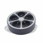 Extensão com 5 Tomadas com Interruptor Chacon   (1,5 m)