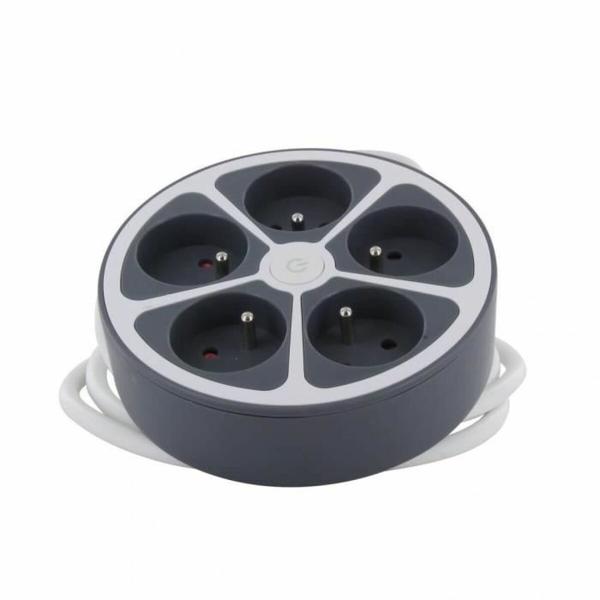 Extensão com 5 Tomadas com Interruptor Chacon   (1,5 m)