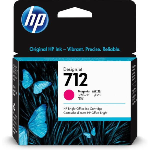 Tinteiro de Tinta Original HP 3ED68A Cor de Rosa Magenta