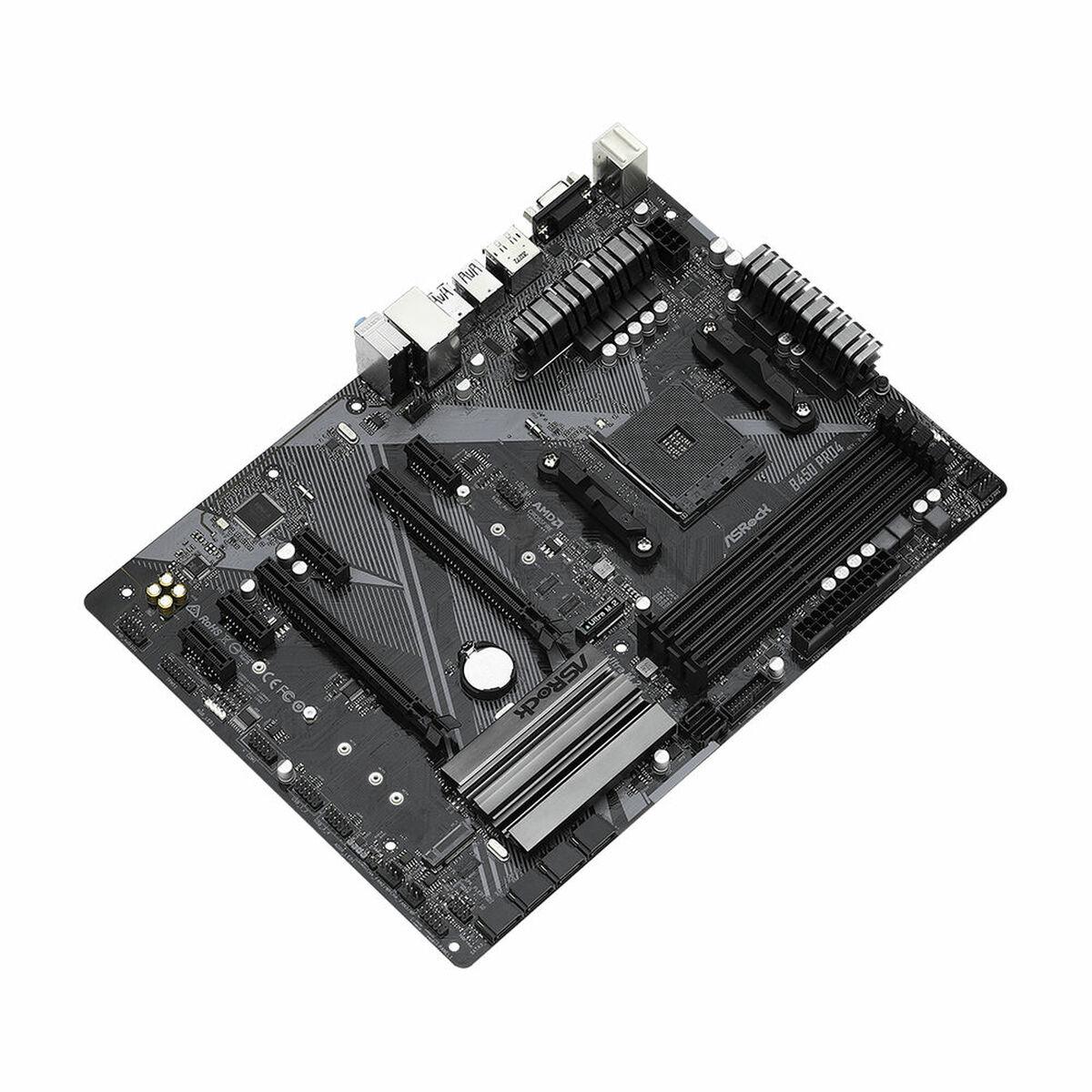 Placa Mãe ASRock B450 Pro4 R2.0 AMD B450 AMD AM4