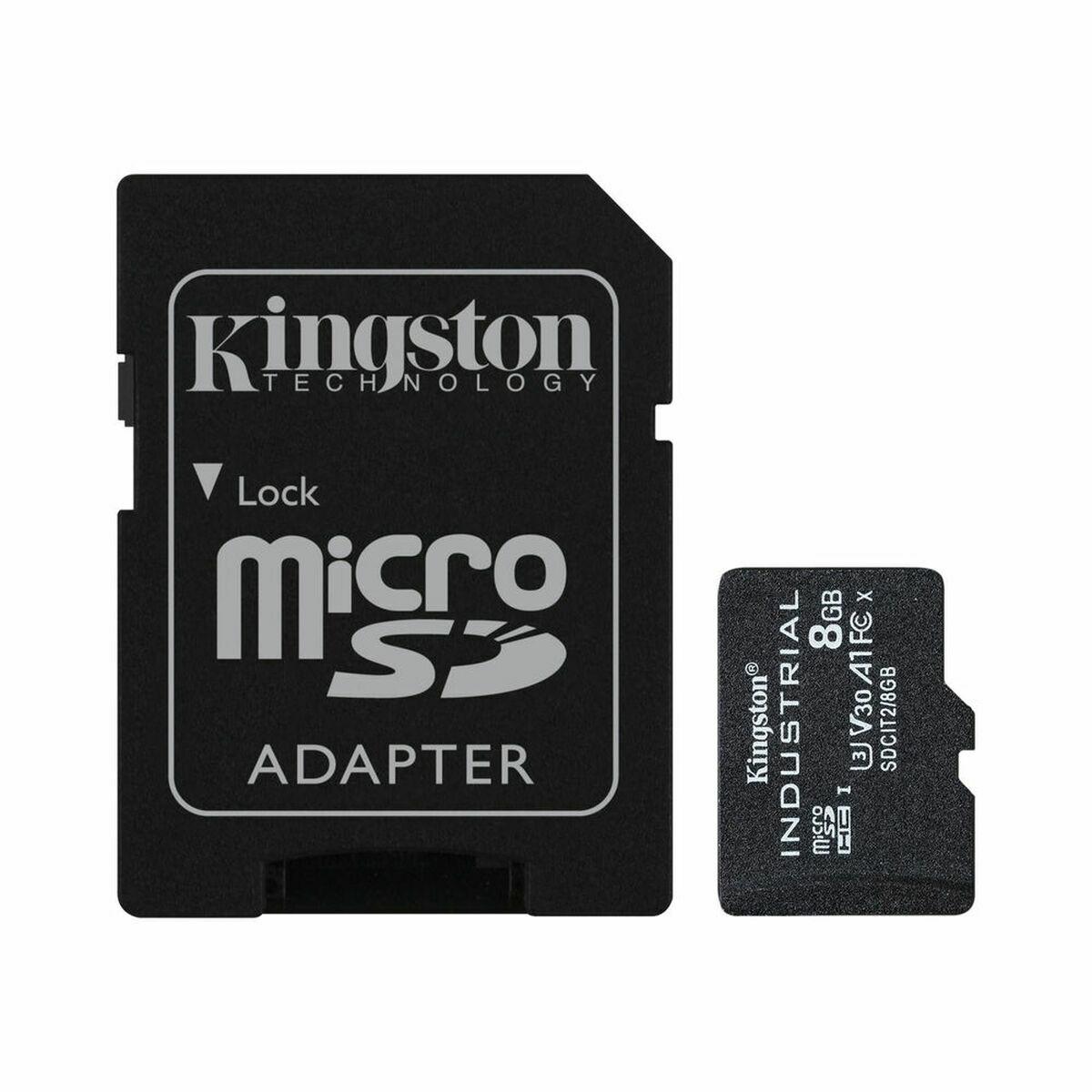 Cartão de Memória Micro SD com Adaptador Kingston SDCIT/8GB 8 GB Preto