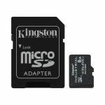 Cartão de Memória Micro SD com Adaptador Kingston SDCIT/8GB 8 GB Preto