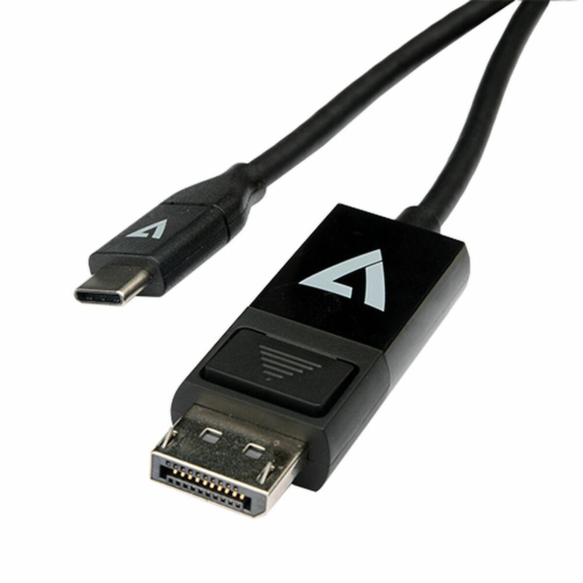 Adaptador USB-C para DisplayPort V7 V7UCDP-2M Preto