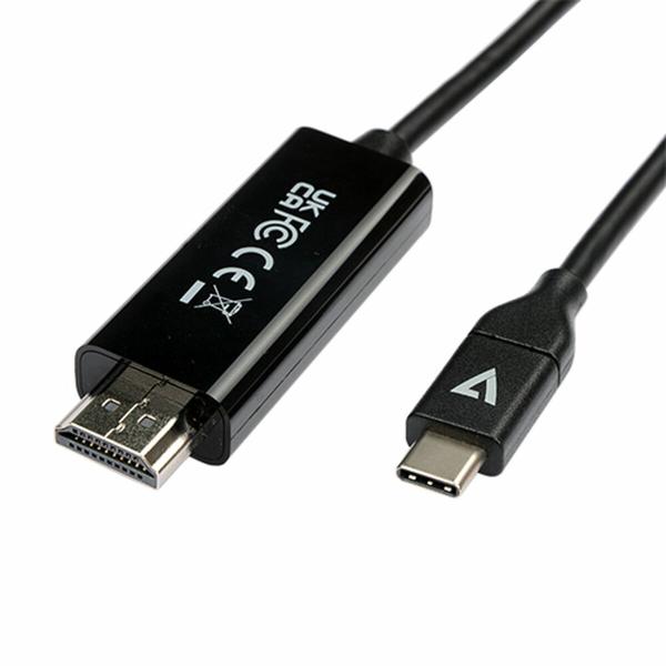 Adaptador USB-C para HDMI V7 V7UCHDMI-2M Preto