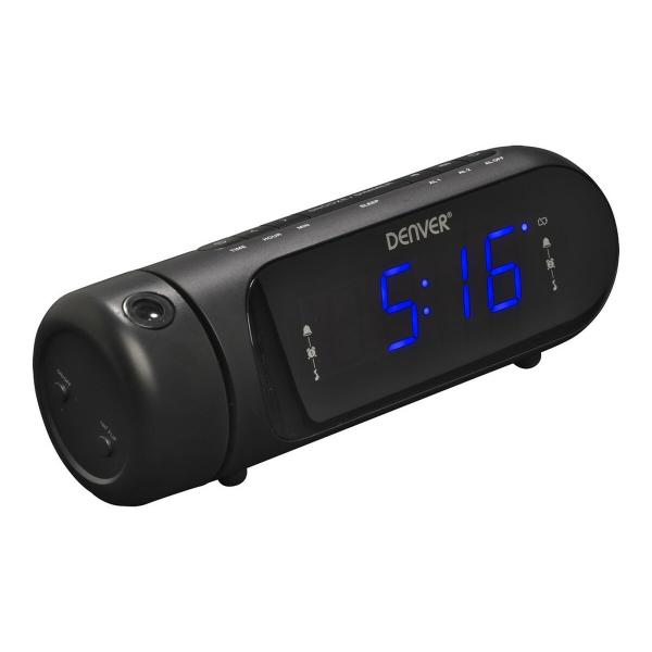Rádio Despertador FM Denver Electronics CPR-700 Preto