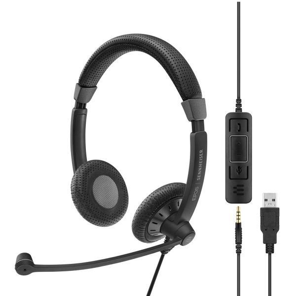 Auriculares com microfone Epos Preto Bluetooth
