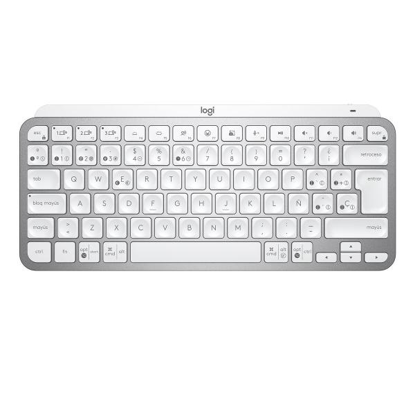Teclado Logitech MX Keys Mini Cinzento Prateado Qwerty espanhol QWERTY