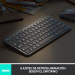 Teclado Logitech MX Keys Mini Cinzento Prateado Qwerty espanhol QWERTY