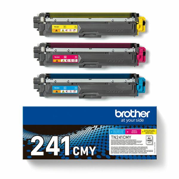 Tinteiro de Tinta Original Brother TN241CMY Amarelo Ciano Magenta