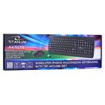 Teclado e Rato Titanum TK109 Preto