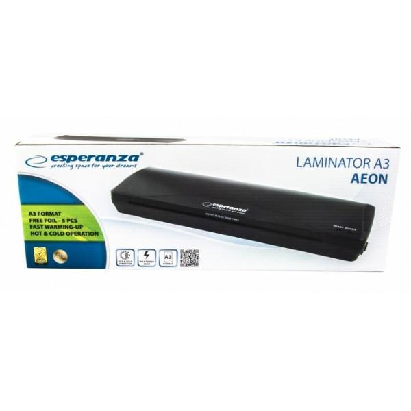 Máquina de laminação Esperanza Laminator A3 Aeon Preto