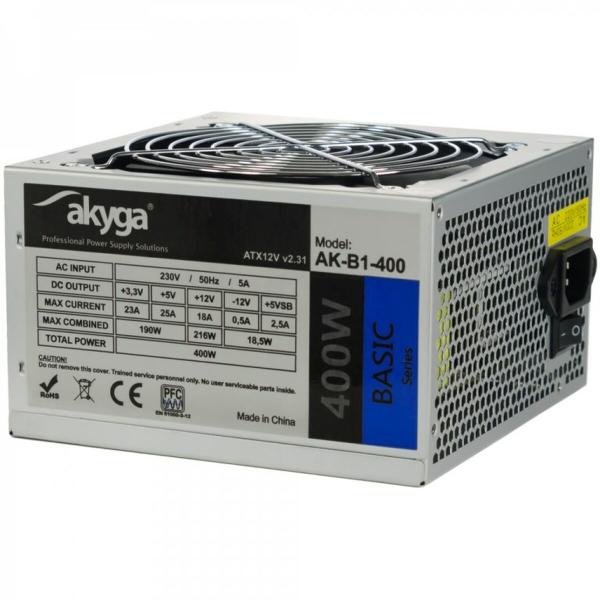 Fonte de Alimentação Akyga AK-B1-400 400 W ATX RoHS