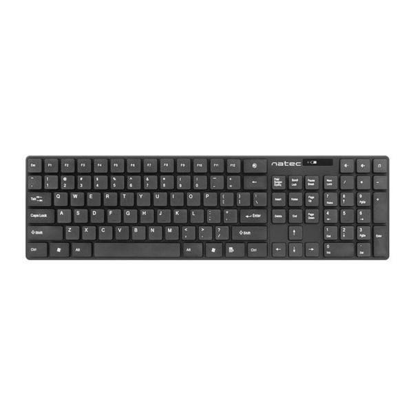 Teclado e Rato Natec Stingray Preto QWERTY Qwerty US