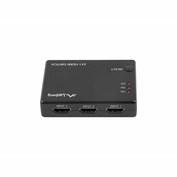 Switch HDMI Lanberg SWV-HDMI-0003 Preto