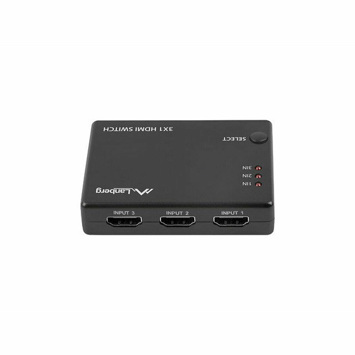 Switch HDMI Lanberg SWV-HDMI-0003 Preto