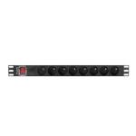Extensor 19" 6 Tomas Schuko Lanberg PDU-06E-0200-BK (2 m)