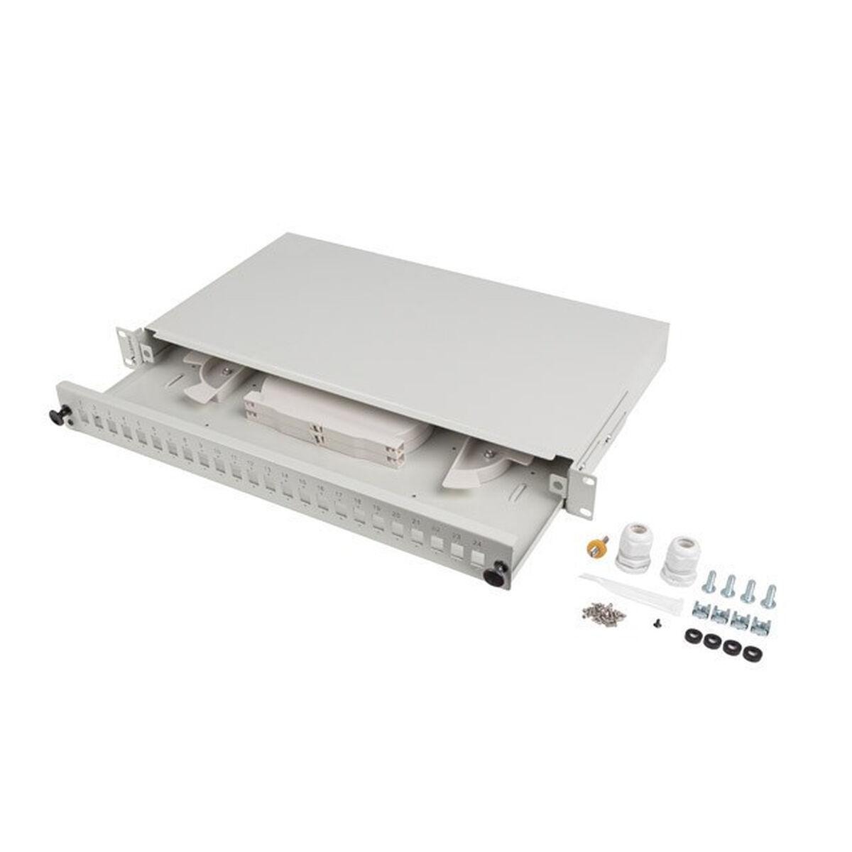 Patch Painel 24 Portas UTP Categoria 6 Lanberg FOP1-24SS-LDS