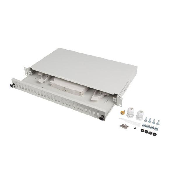 Patch Painel 24 Portas UTP Categoria 6 Lanberg FOP1-24SS-LDS