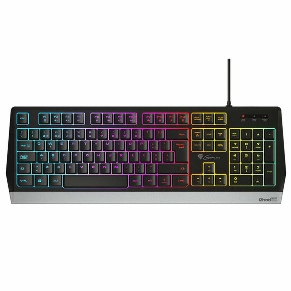 Teclado Gaming Genesis NKG-1817 Qwerty espanhol RGB português