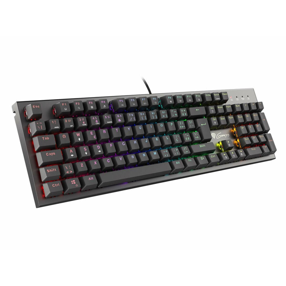 Teclado Gaming Genesis NKG-1818 Preto Qwerty espanhol Qwerty português