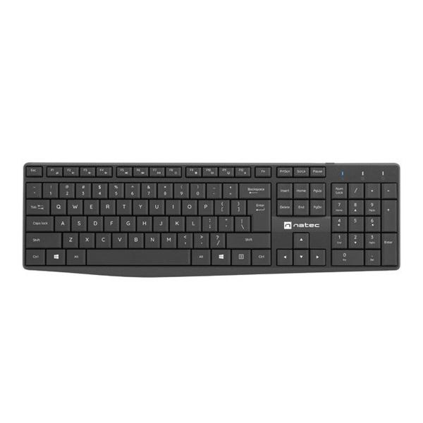 Teclado e Rato Natec NZB-1989 Preto QWERTY Qwerty US