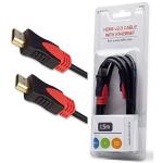 Cabo HDMI Savio CL-95 Preto Vermelho 1,5 m