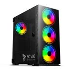 Caixa Semitorre ATX Savio SAVGC-PRIMEX1 Preto
