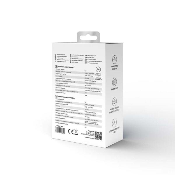 Reprodutor MP3 e Transmissor FM para Auto Savio TR-11/B