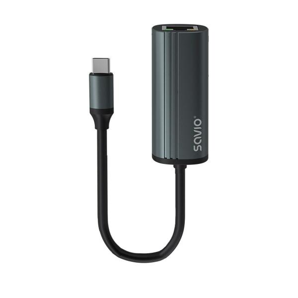 Adaptador USB-C para Ethernet Savio AK-56