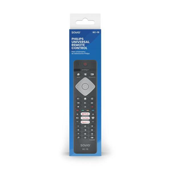 Comando à Distância Universal para Philips Savio RC-16