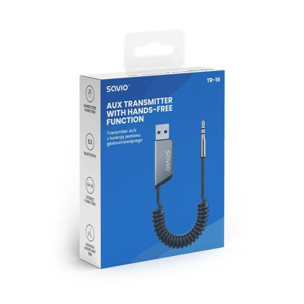 Adaptador Bluetooth Savio TR-16